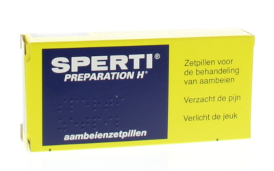 Sperti Preparation H, aambeienzetpillen voor rectaal gebruik