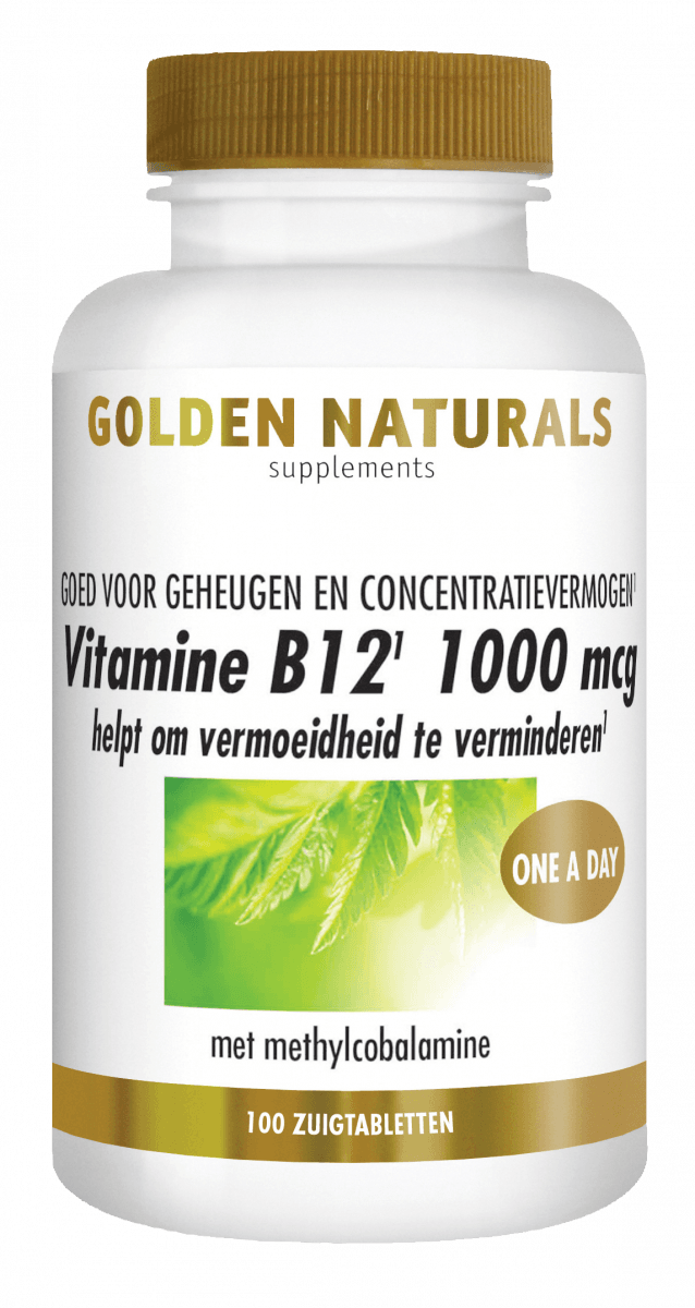 Vitamine B12 1000 mcg Golden Naturals 100 tabletten