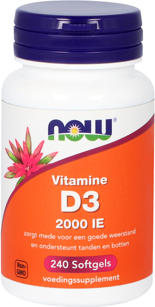 Vitamine D3 2000 IE 240 softgels - Now