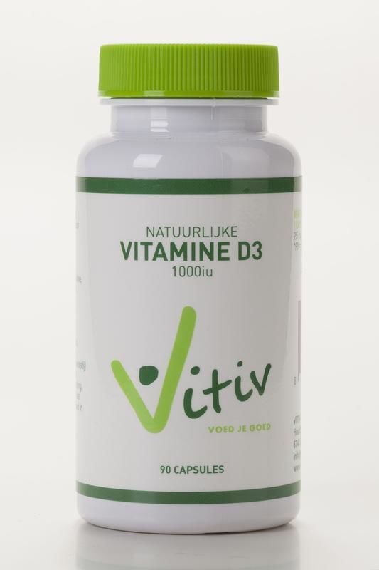 Vitamine D3 1000 iu 360 capsules - Vitiv