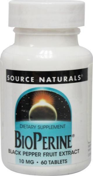 Bioperine, 60 tab Source Naturals