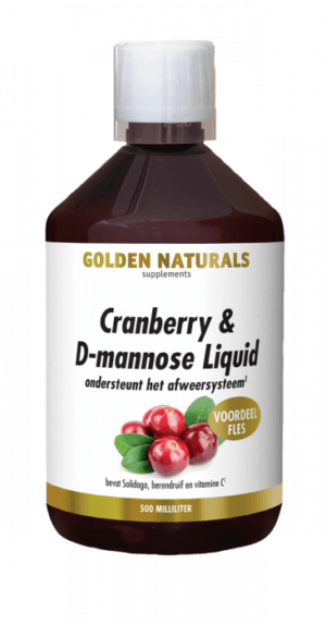 Cranberry en D-Mannose Liquid Golden Naturals 500 ml