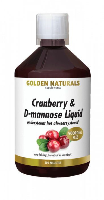 Cranberry en D-Mannose Liquid Golden Naturals 500 ml