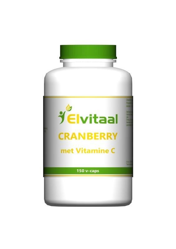 Cranberry & Vitamine C 60 mg 150 vegetarische capsules - Elvitaal