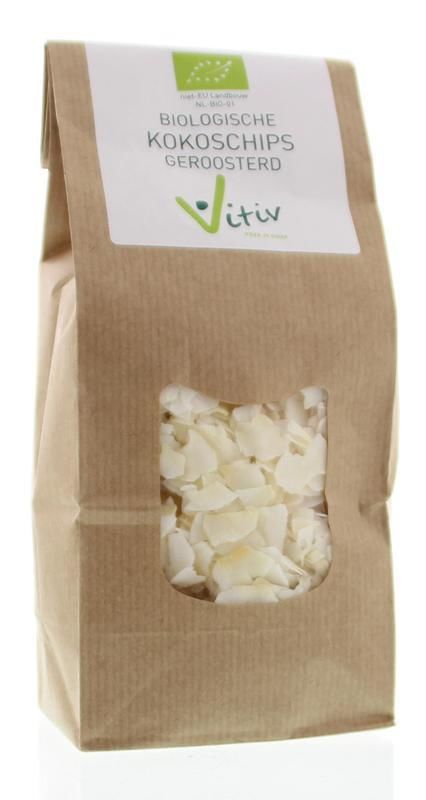 Biologische Kokoschips Toasted 250 gram - Vitiv