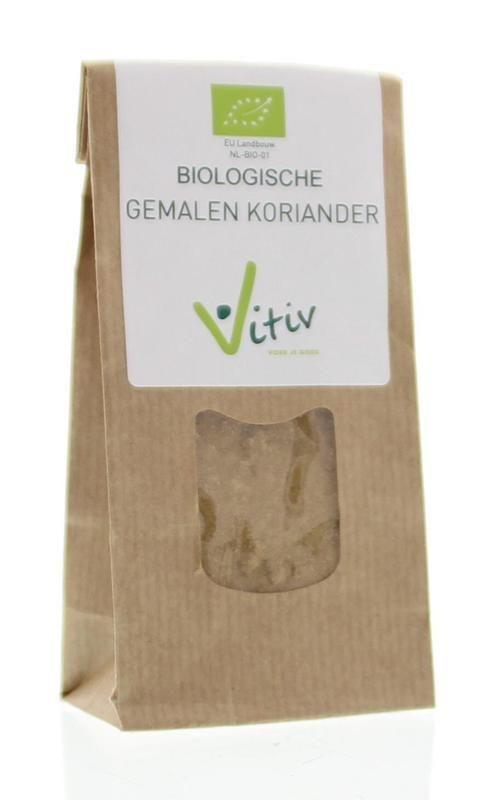 Biologische Koriander Gemalen 50 gram - Vitiv