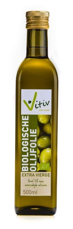Biologische Olijfolie Extra Virgin 500 milliliter - Vitiv