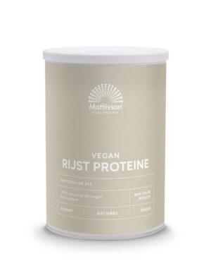Absolute rijst proteine poeder vegan 80% 400 gram Mattisson