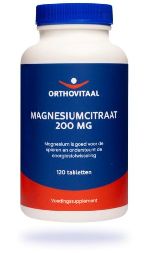 Magnesiumcitraat 200 mg 120 tabletten - Orthovitaal