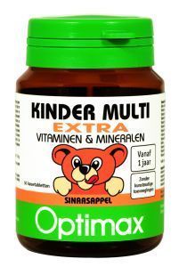 Kinder Multi Extra Vitaminen & Mineralen, 50 kauwtabletten, Optimax