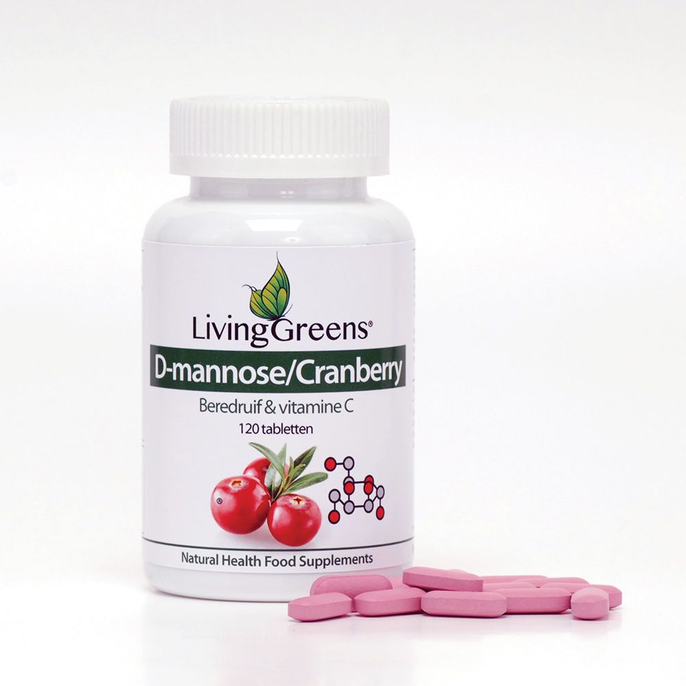 Cranberry met D Mannose 120 tabletten - Livinggreens