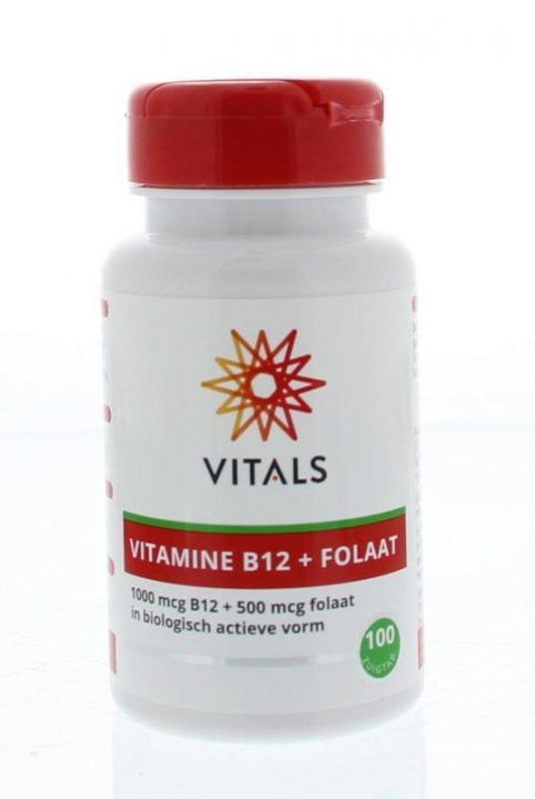 Vitamine B12 1000 mcg Folaat 500 mcg 100 zuigtabletten - Vitals