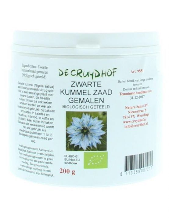 Zwarte Kummelzaad Poeder 200 gram - Cruydhof