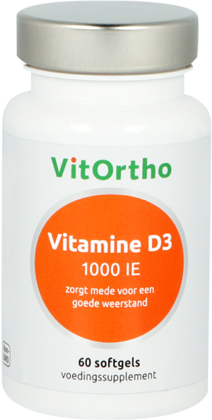 Vitamine D3 1000 IE 60 softgels - VitOrtho