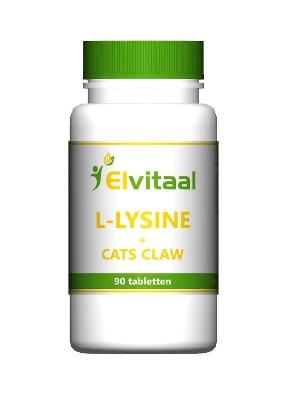 L-Lysine cats claw 90tabletten - Elvitaal