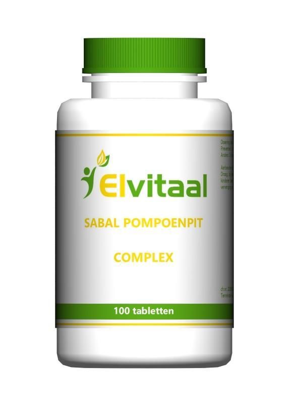Sabal pompoenpit complex 100 tabletten - Elvitaal