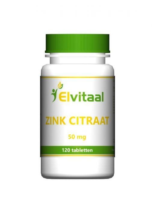 Zink citraat 50 mg 120tabletten - Elvitaal