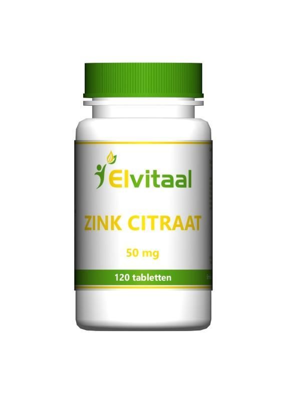 Zink citraat 50 mg 120tabletten - Elvitaal