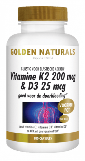 Vitamine K2 200 mcg en D3 25 mcg
