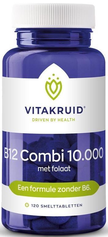 B12 Combi 10.000 met Folaat 120 tabletten Vitakruid