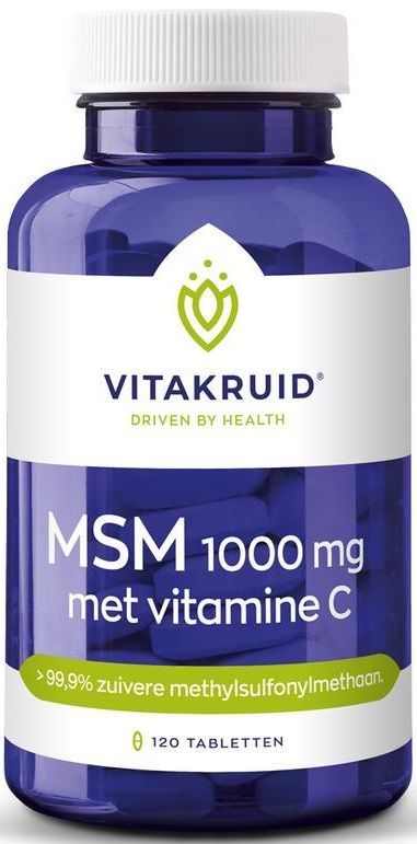 MSM 1000 mg met Vitamine C 120 tabletten Vitakruid