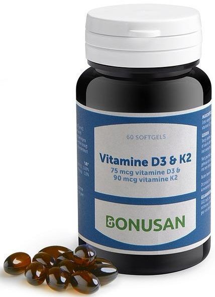 Vitamine D3 en K2 60 softgels Bonusan