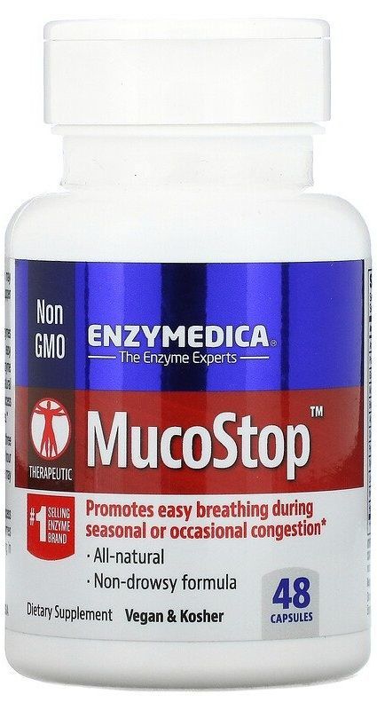 MucoStop 48 capsules - Enzymedica