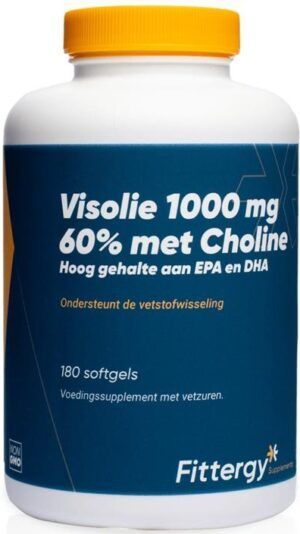 Visolie 1000 mg met Choline 180 softgels Fittergy