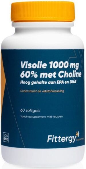 Visolie 1000 mg met Choline 60 softgels Fittergy