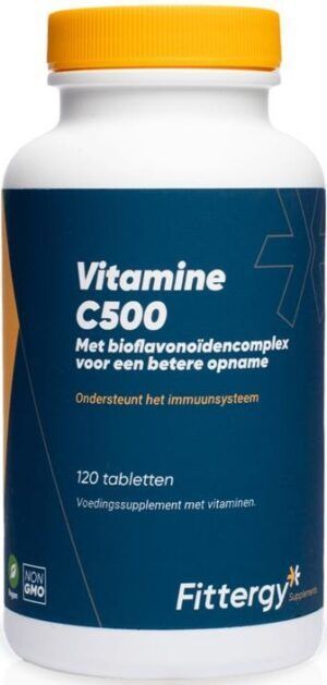 Vitamine C 500 met Bioflavonoidencomplex 120 tabletten Fittergy