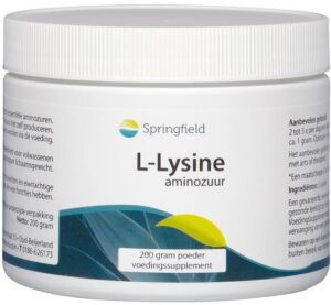 L-Lysine Aminozuur 200 gram poeder - Springfield