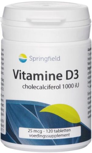 Vitamine D3 1000 IU 25 mcg 120 tabletten - Springfield
