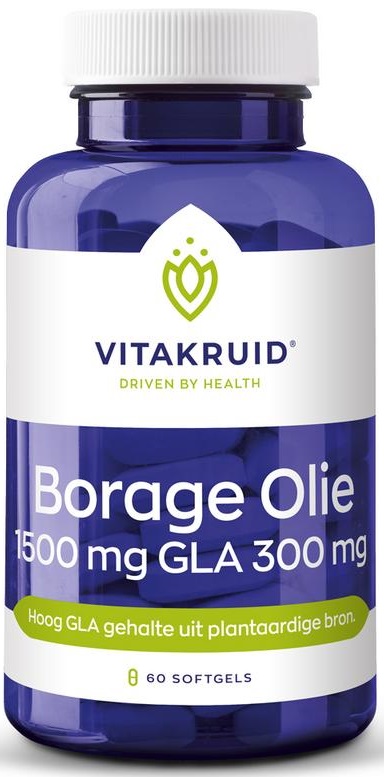 Borage Olie 1500 mg 60 softgels - Vitakruid