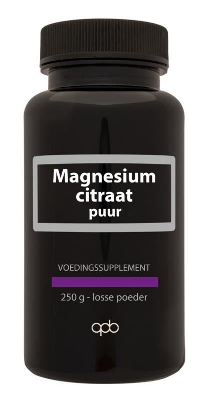 Magnesium Citraat Puur 250 gram Poeder - APB Holland
