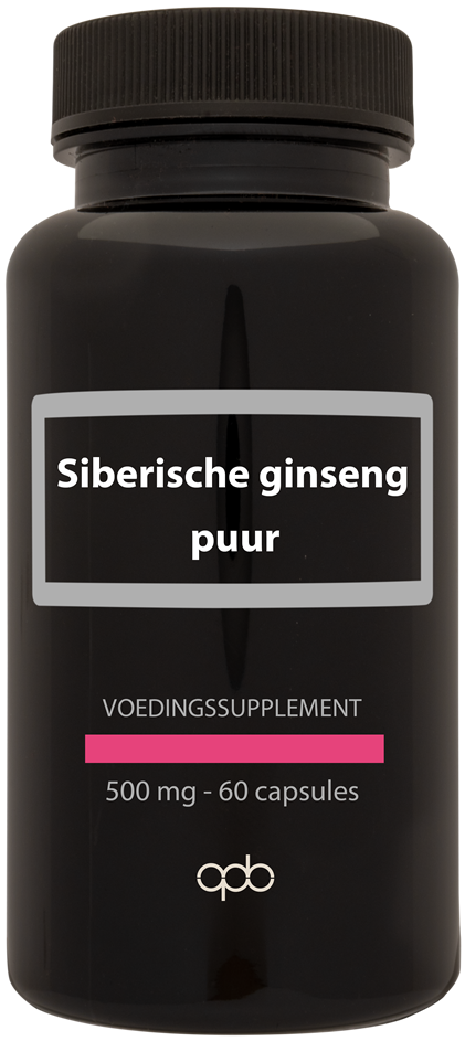 Siberische Ginseng Puur 500 mg 60 capsules - APB Holland