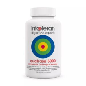 Quatrase 5000 enzymenmix 108 capsules - Intoleran