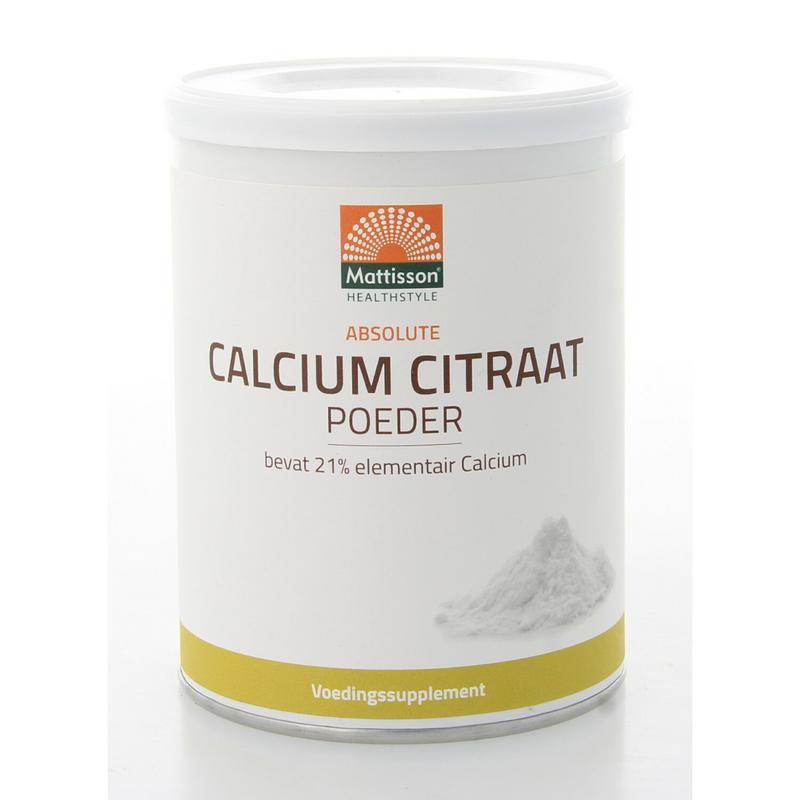 Calcium Citraat Poeder 125 gram - Mattisson