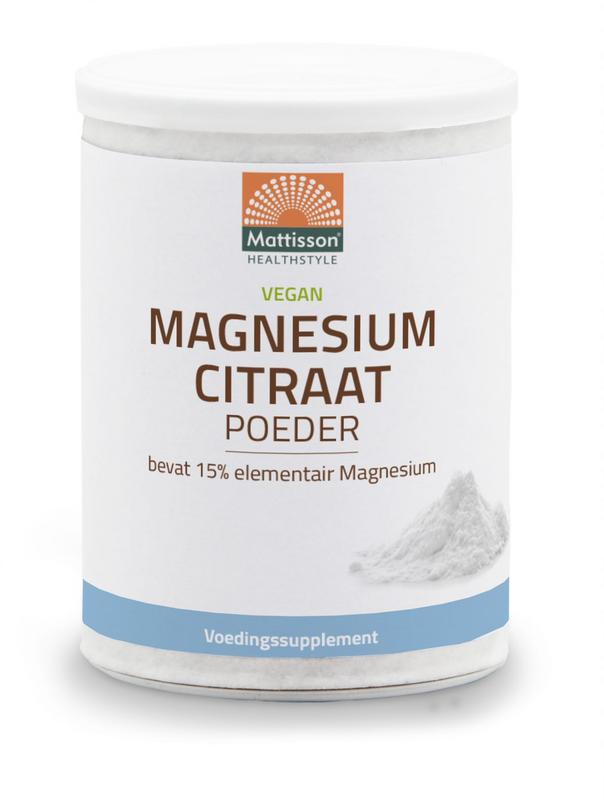 Magnesium Citraat Poeder 200 gram - Mattisson