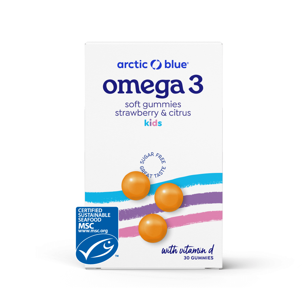 Omeg 3 Gummies met Vitamine D 30 stuks - Arctic Blue