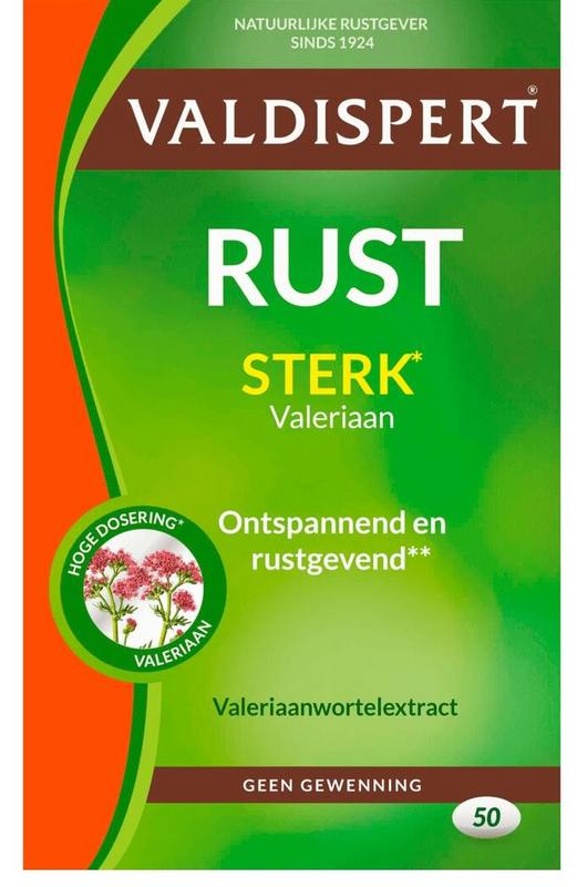 Rust Sterk Valeriaan 50 dragees - Valdispert