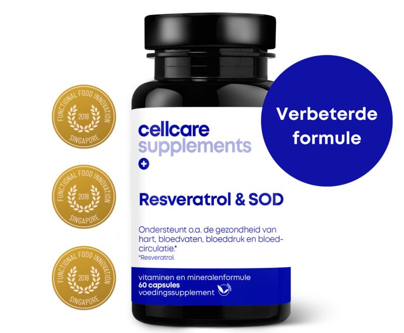 Resveratrol en SOD 60 capsules - Cellcare Supplements