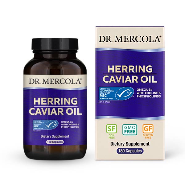 Herring Caviar Oil 180 capsules - Dr. Mercola