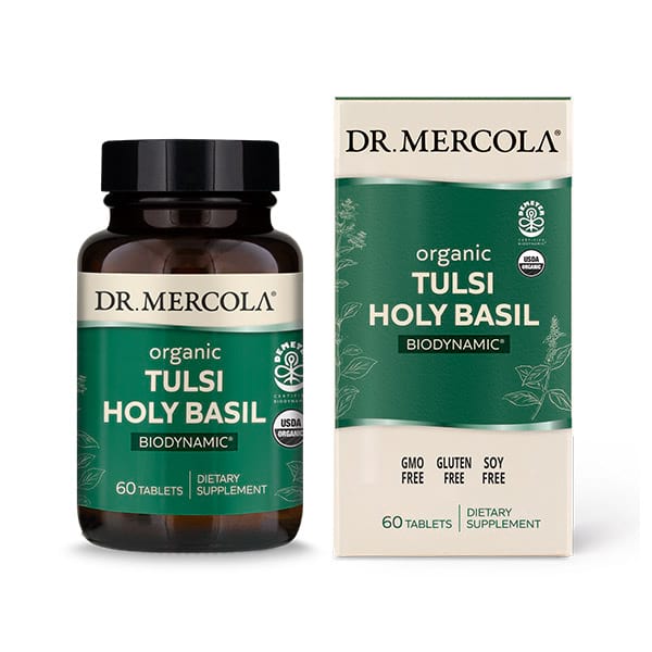 Organic Tulsi Holy Basil 60 tabletten - Dr. Mercola