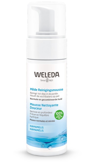 Hamamelis Milde Reinigingsmousse 150 ml - Weleda