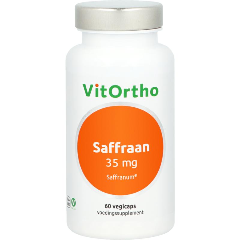 Saffraan 35 mg Saffranum 60 capsules - Vitortho
