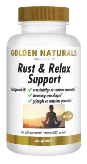 Rust & Relax Support 60 vega caps - Golden Naturals