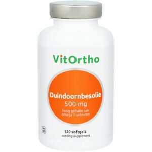 Duindoornbesolie 500 mg 120 softgels - Vitortho