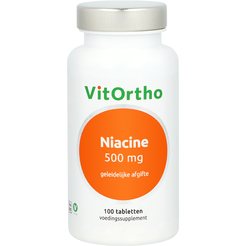 Niacine 500 mg 100 tabletten - Vitortho