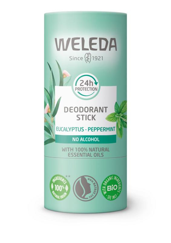 Deodorant Stick Eucalyptus Peppermint 50 gram - Weleda