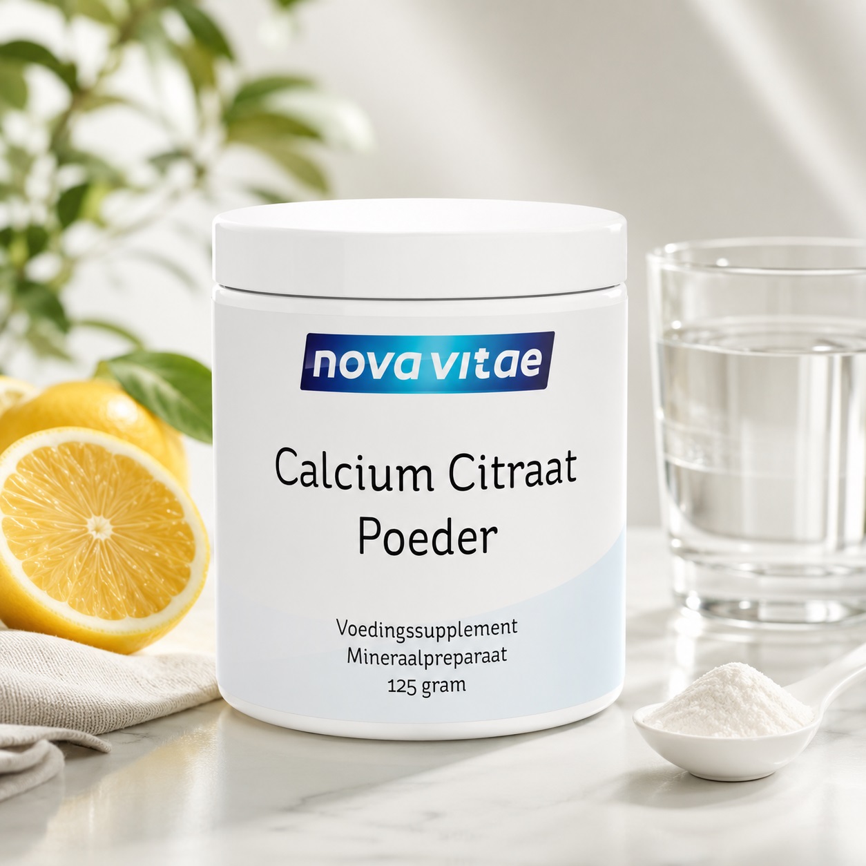 Calcium Citraat Poeder Nova Vitae 125 gram